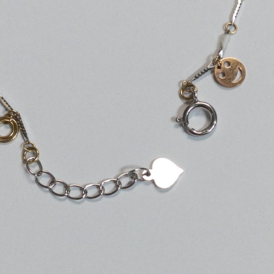 18K White and Yellow Gold Charm Bracelet