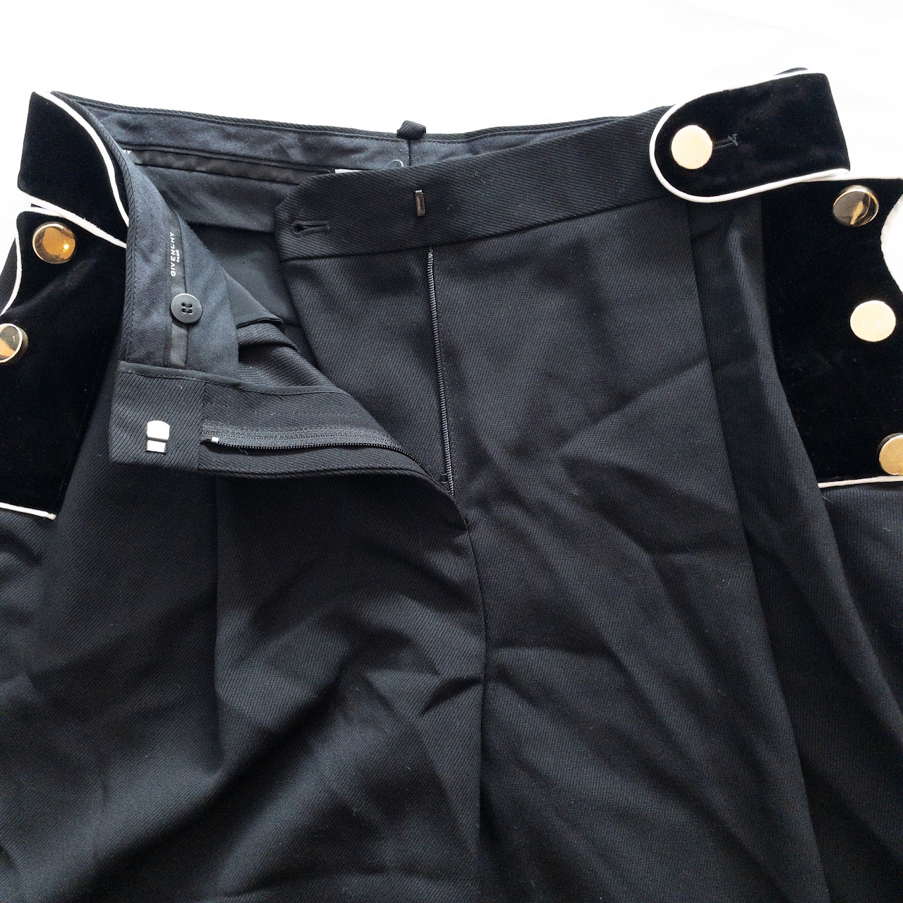 Givenchy Black Wool Shorts