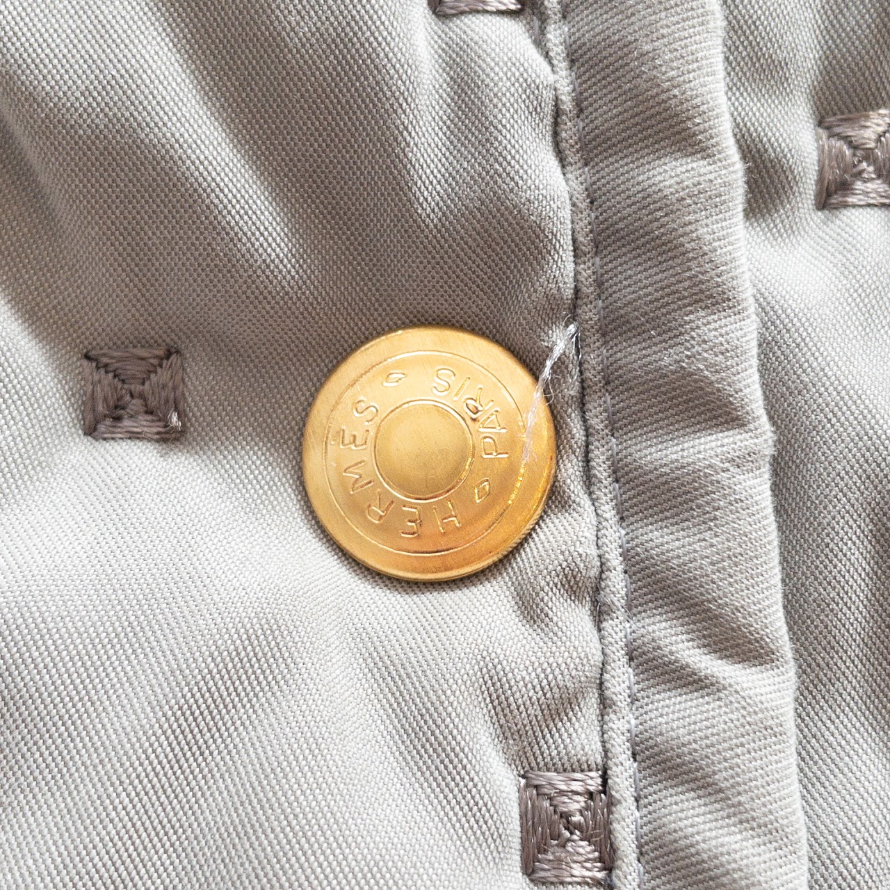 Hermès Embroidered Dot Coat