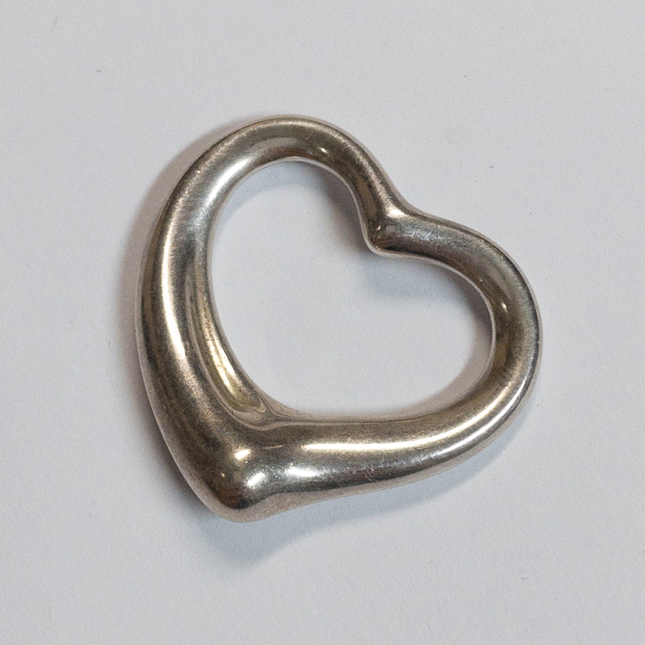 Tiffany & Co. X Elsa Peretti Sterling Silver Open Heart Pendant