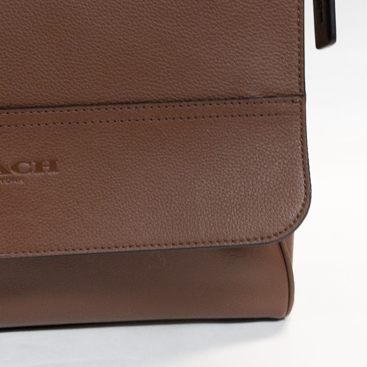 Coach Brown Leather Messenger Bag