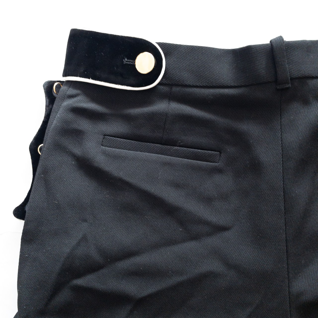 Givenchy Black Wool Shorts