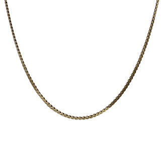 14K Gold Flat Chain Necklace