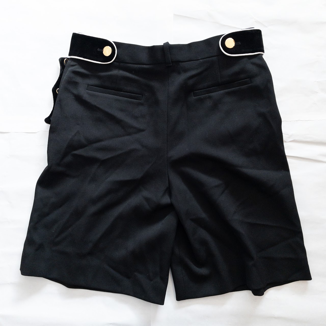 Givenchy Black Wool Shorts