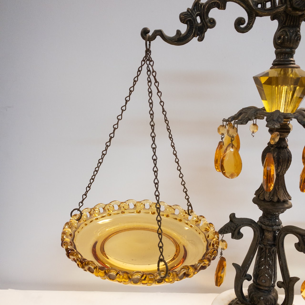 Amber Glass Decorative Scale