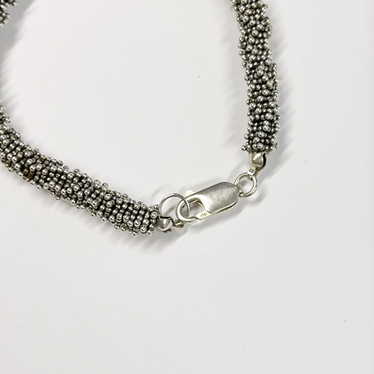 Sterling Silver and Pearl Necklace and Two Bracelet Set