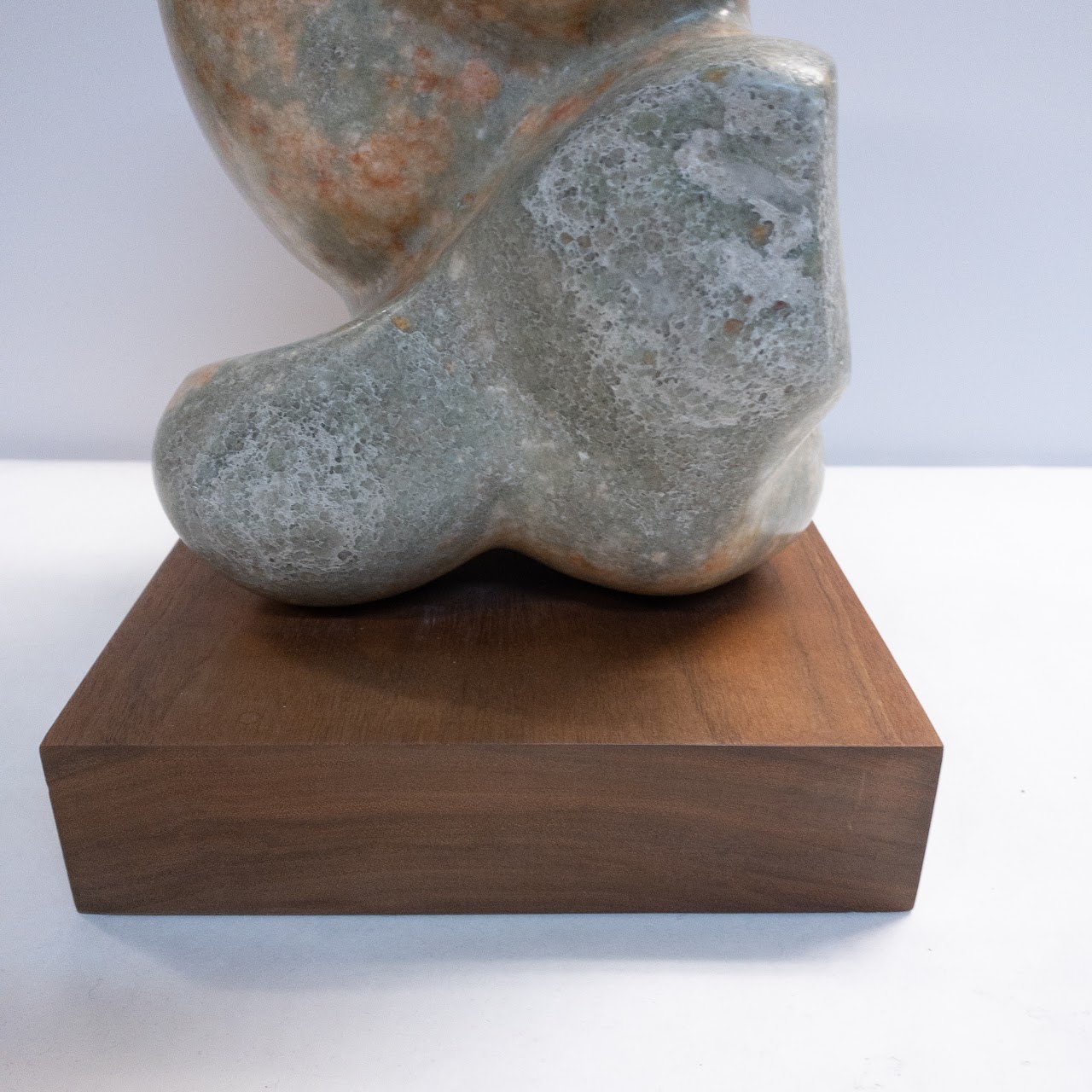 Signed Abstract Alabaster Sculpture