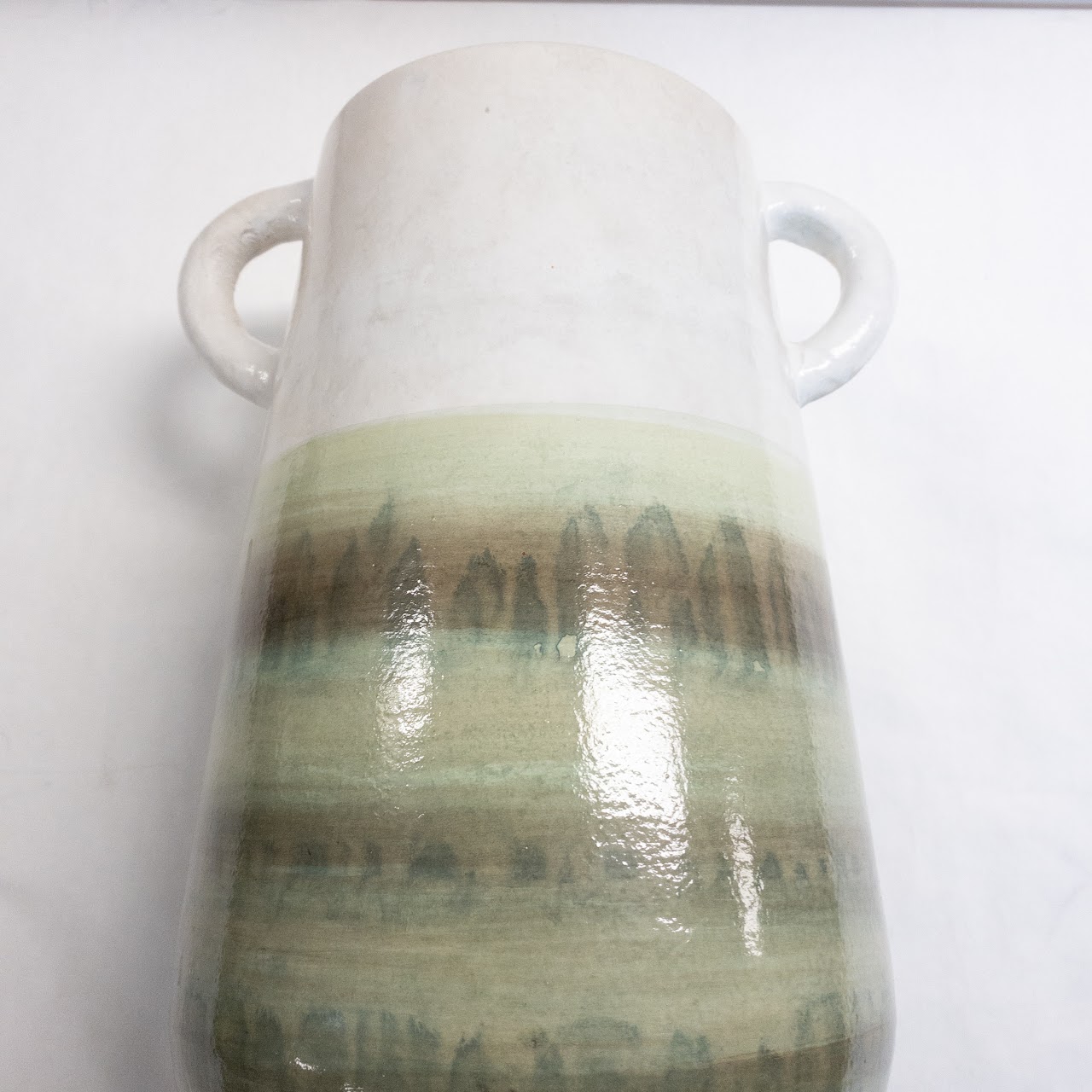 Studio Ceramic Handled Large  Vase