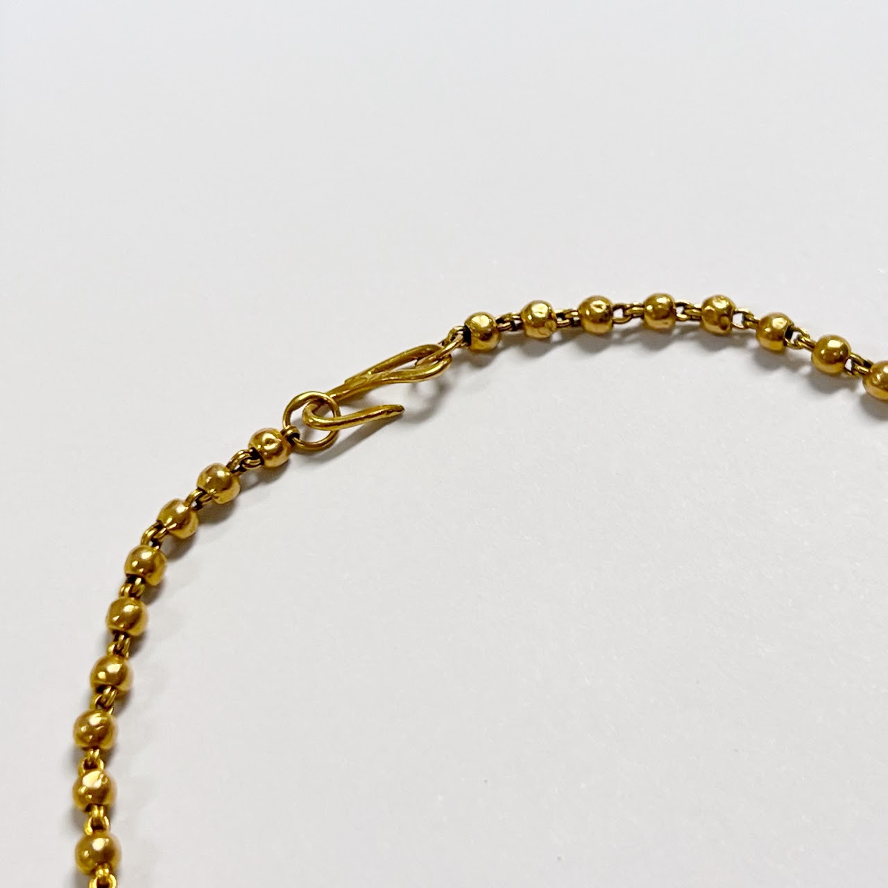 18K Beaded Anklet