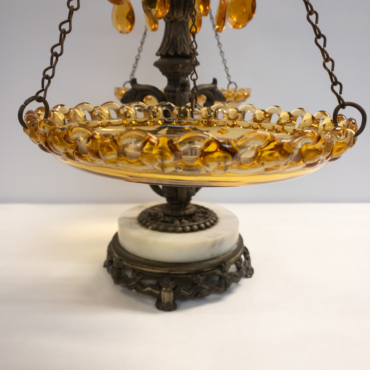 Amber Glass Decorative Scale