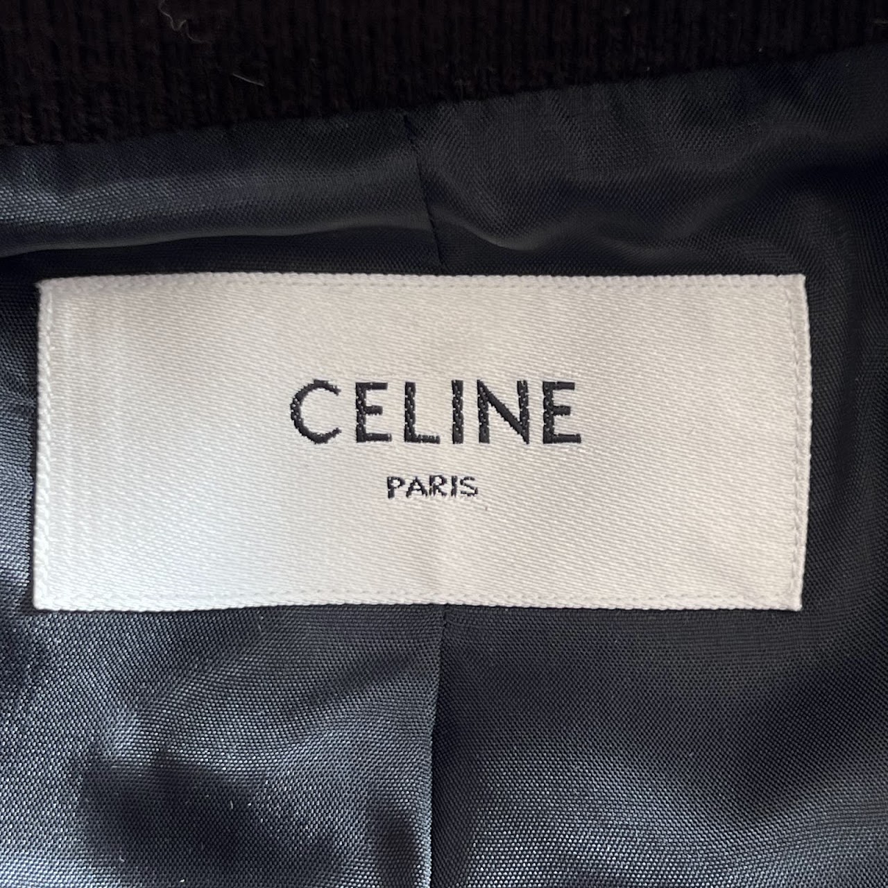 Céline Souvenir Satin Teddy Jacket