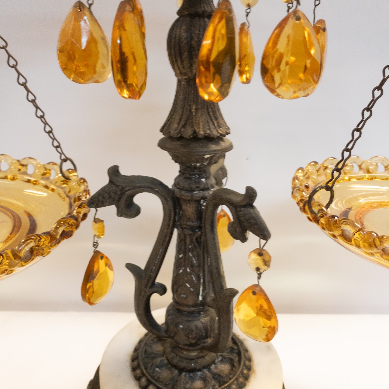 Amber Glass Decorative Scale