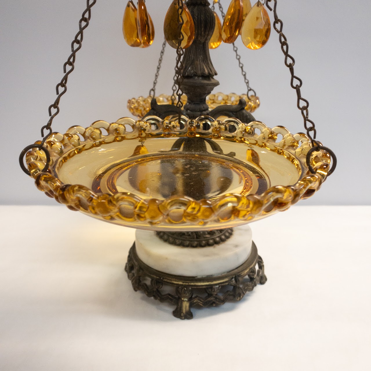 Amber Glass Decorative Scale