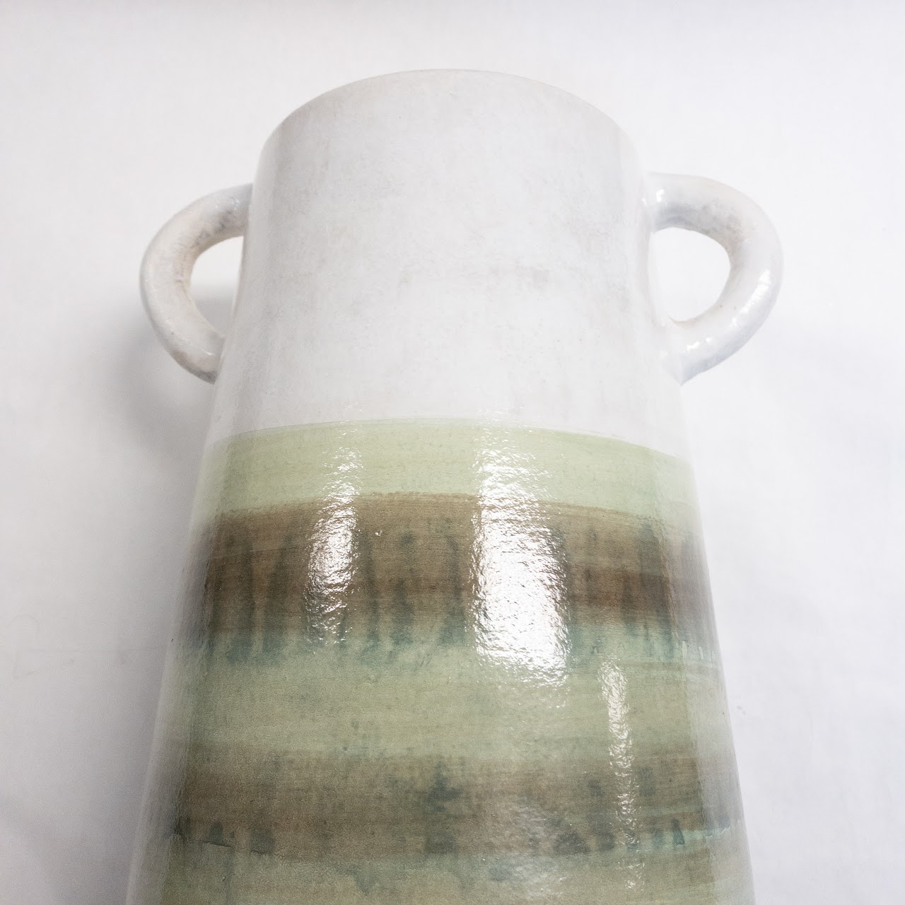 Studio Ceramic Handled Large  Vase