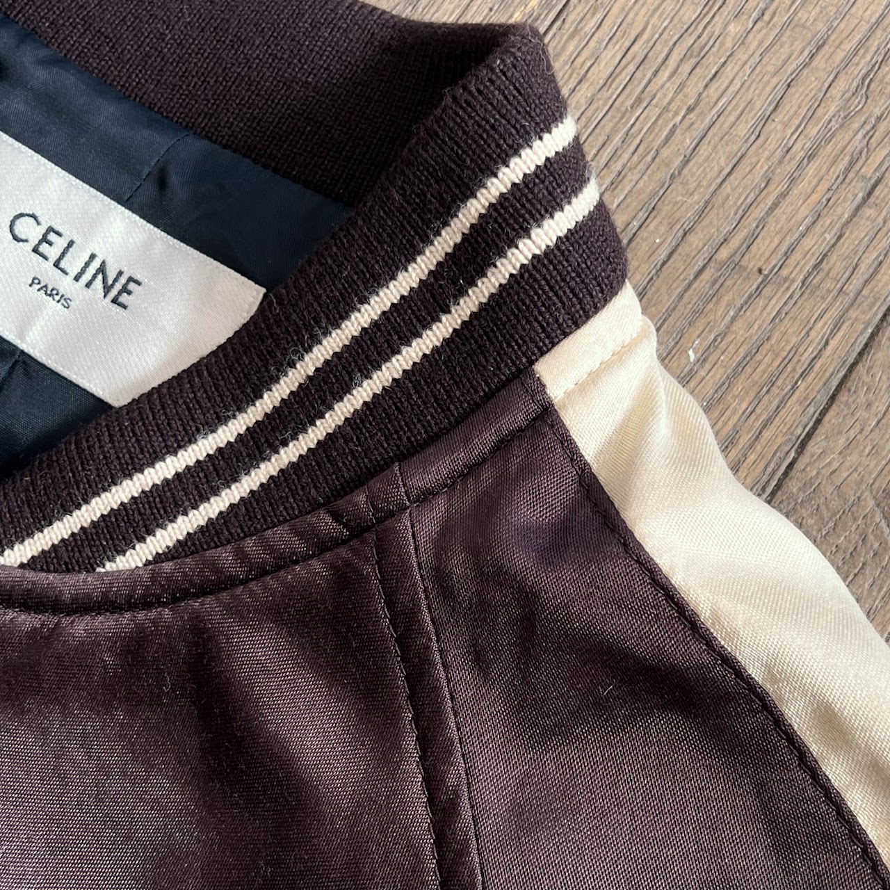 Céline Souvenir Satin Teddy Jacket