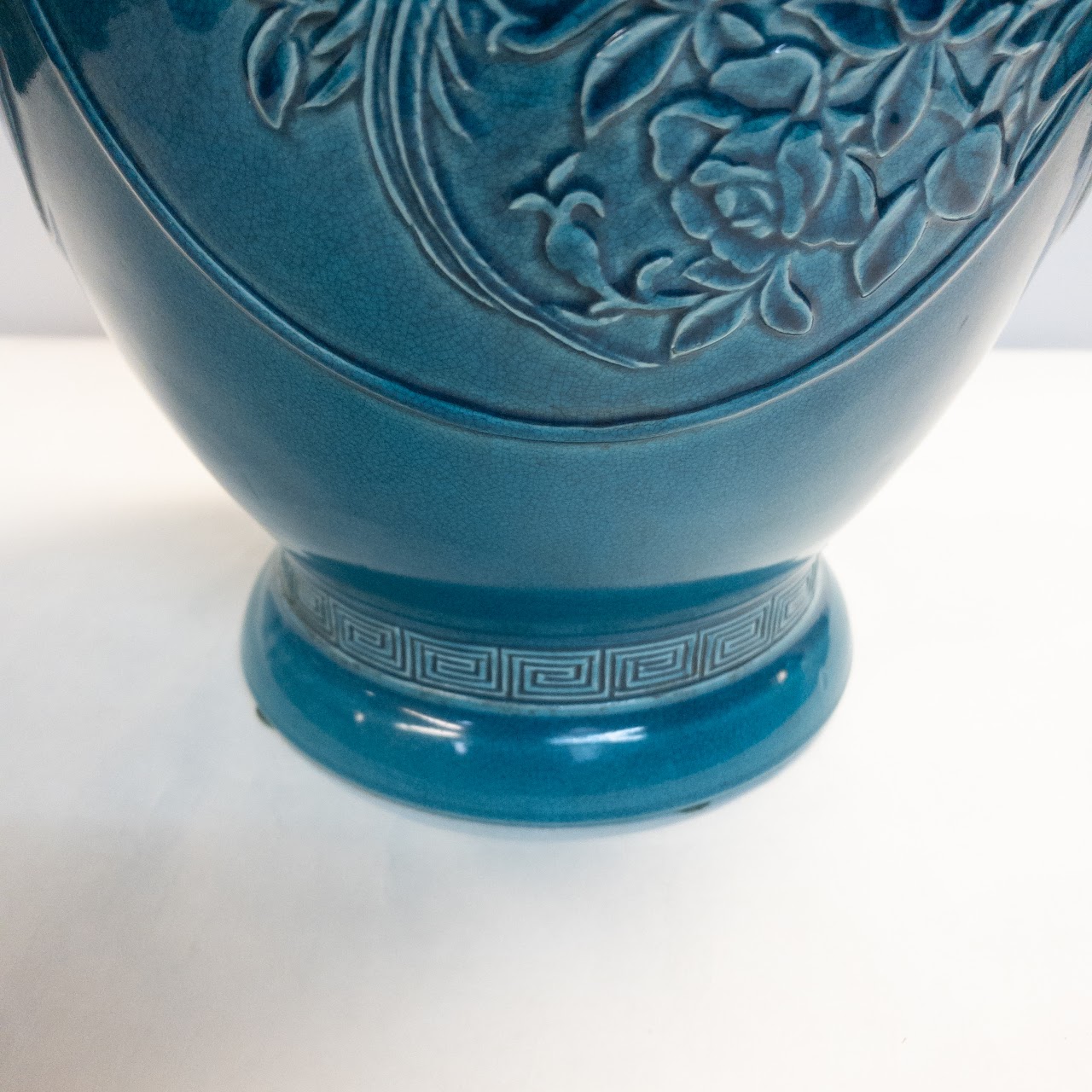 Pair of Turquoise Chinese Vases