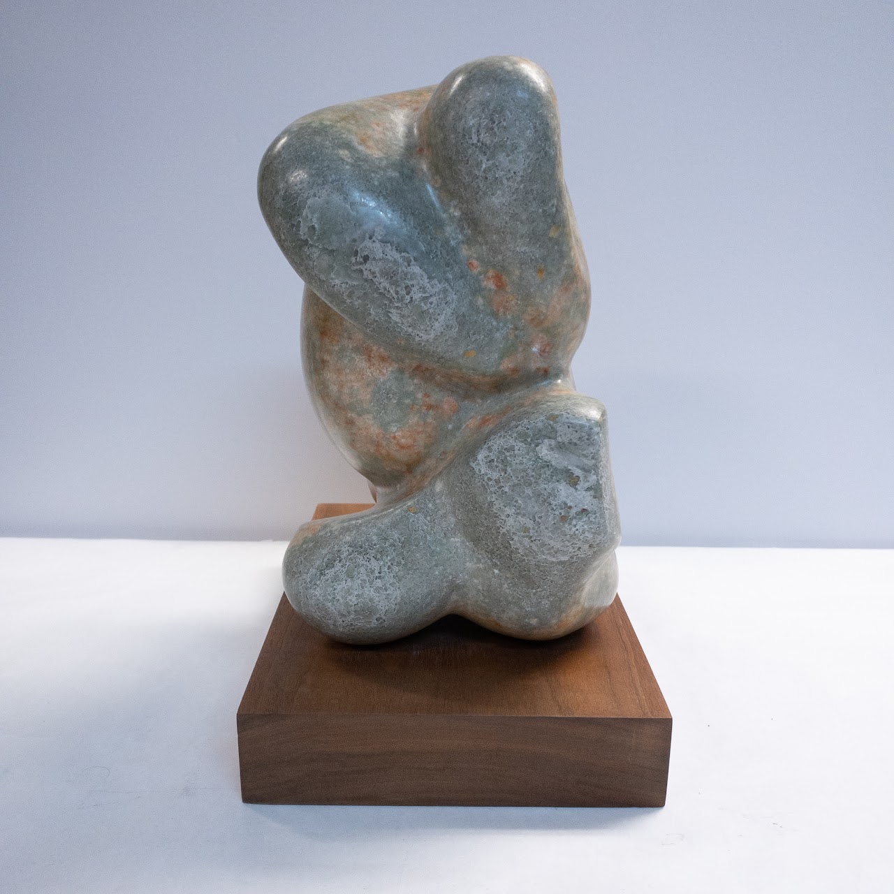 Signed Abstract Alabaster Sculpture