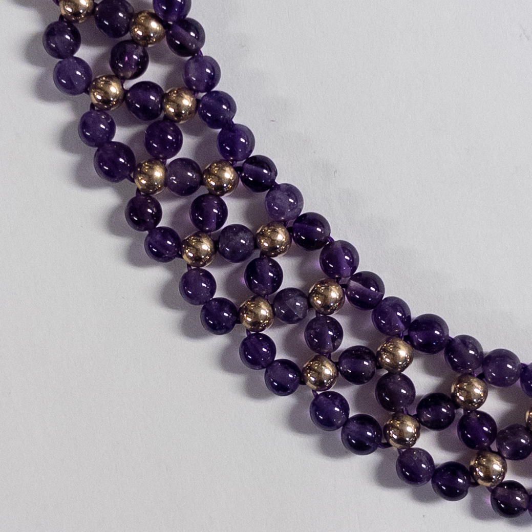 Vermeil and Amethyst Necklace