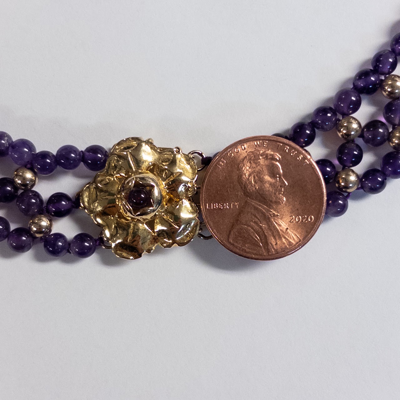 Vermeil and Amethyst Necklace