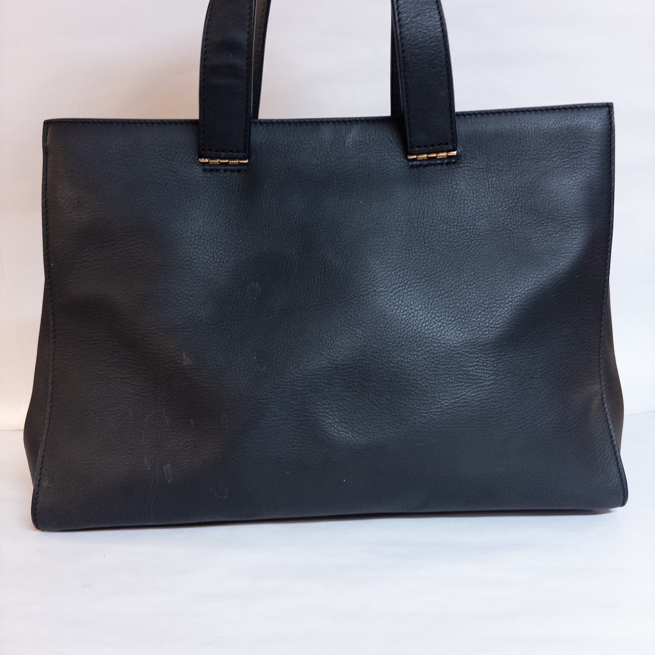 Giorgio Armani Black Leather Handbag