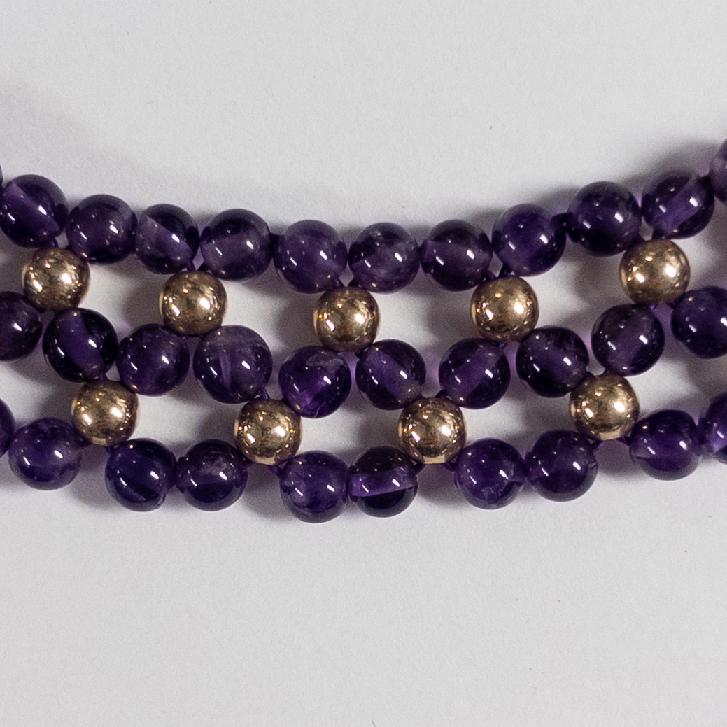 Vermeil and Amethyst Necklace