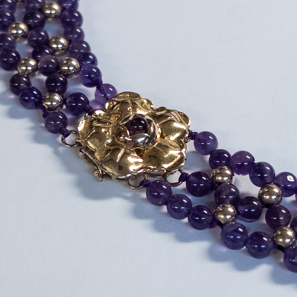 Vermeil and Amethyst Necklace