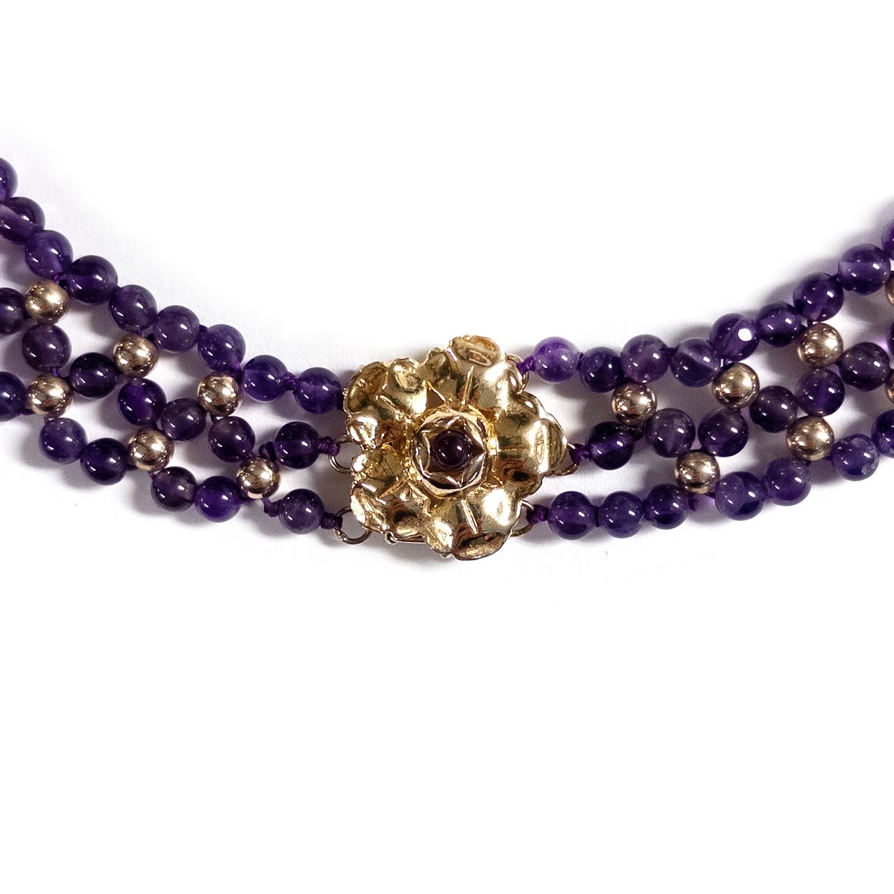 Vermeil and Amethyst Necklace