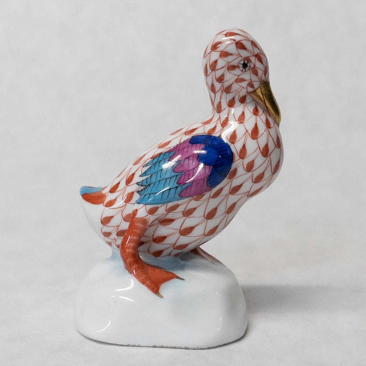 Herend Miniature Duck Figurine