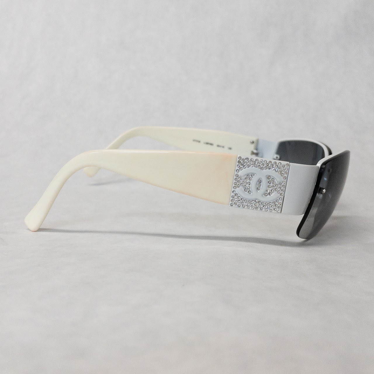 Chanel Rimless Ivory Sunglasses