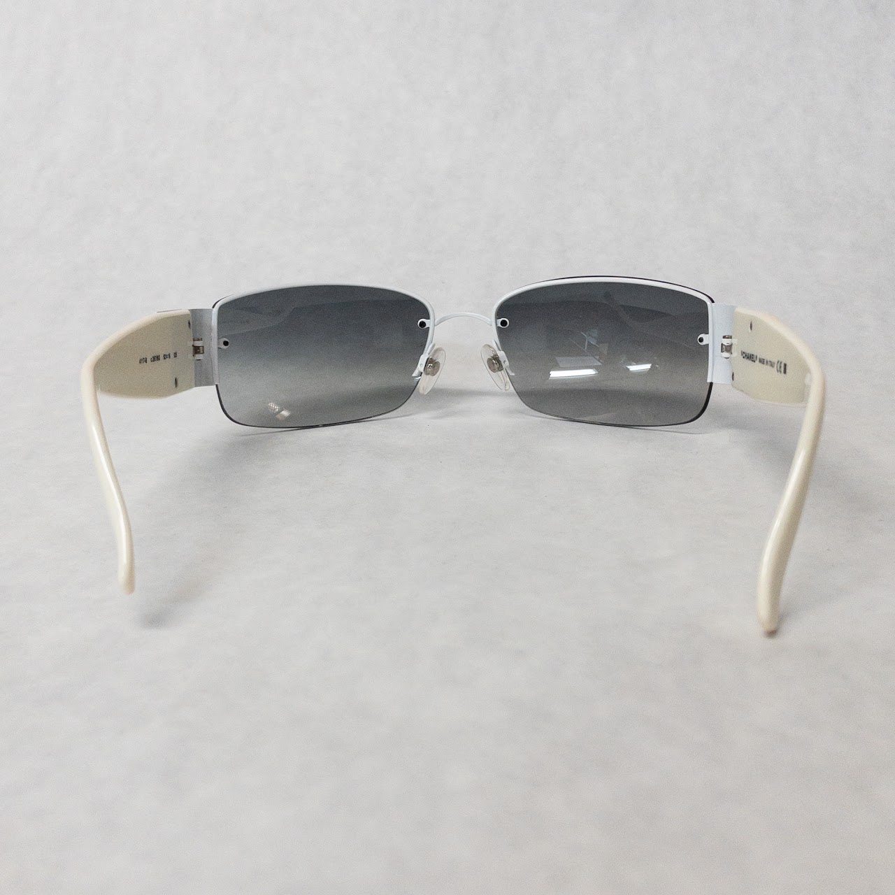 Chanel Rimless Ivory Sunglasses