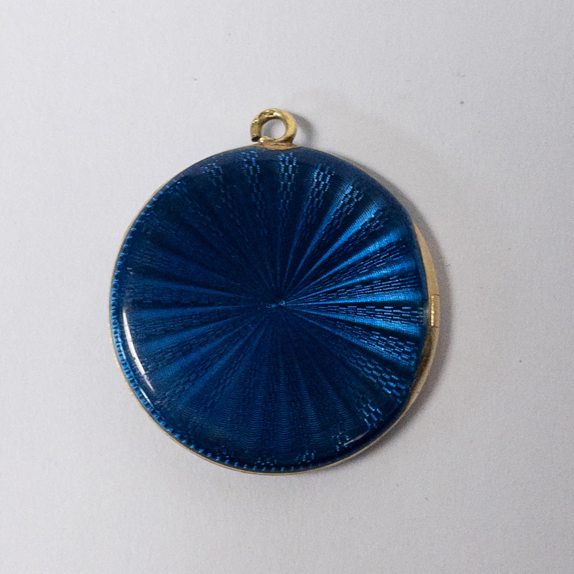 Enamel, 14K Gold & Diamond Locket Pendant