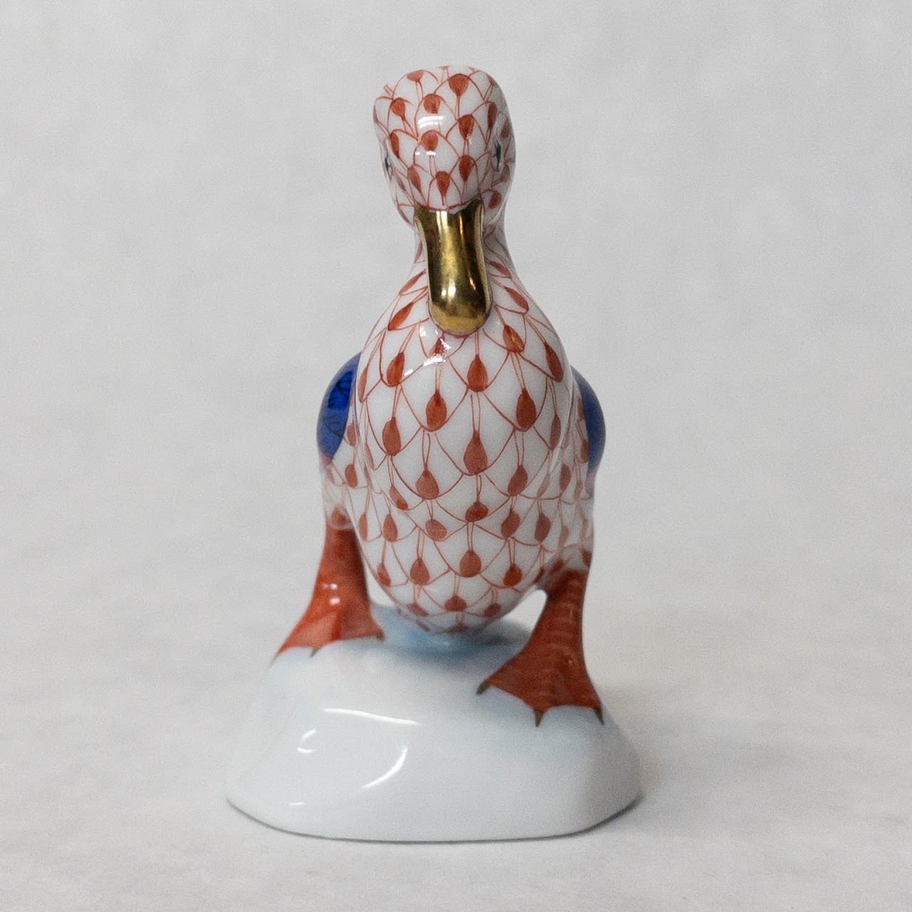 Herend Miniature Duck Figurine