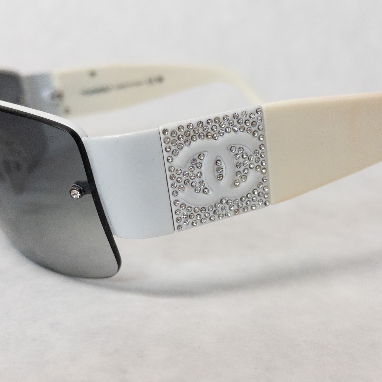 Chanel Rimless Ivory Sunglasses