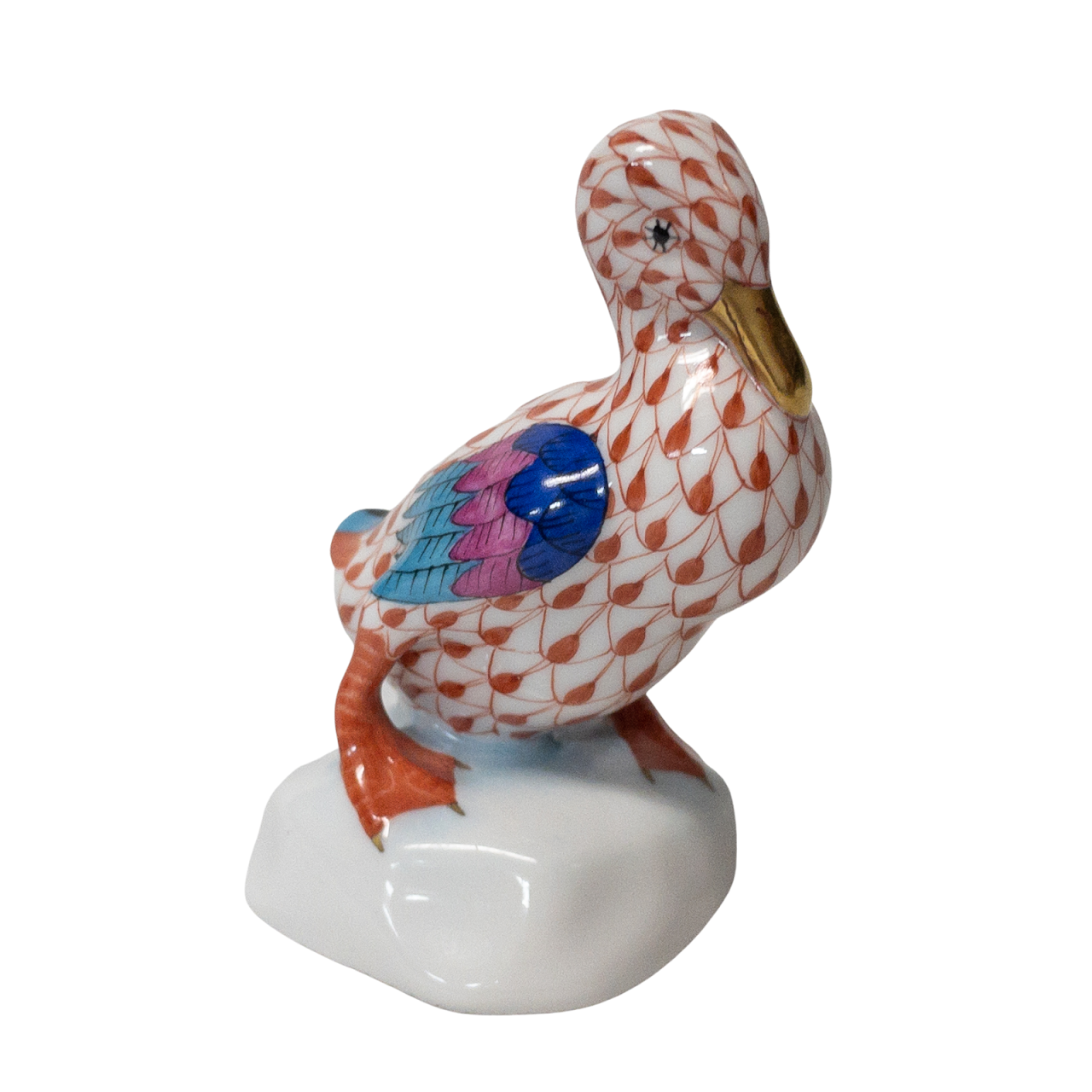 Herend Miniature Duck Figurine