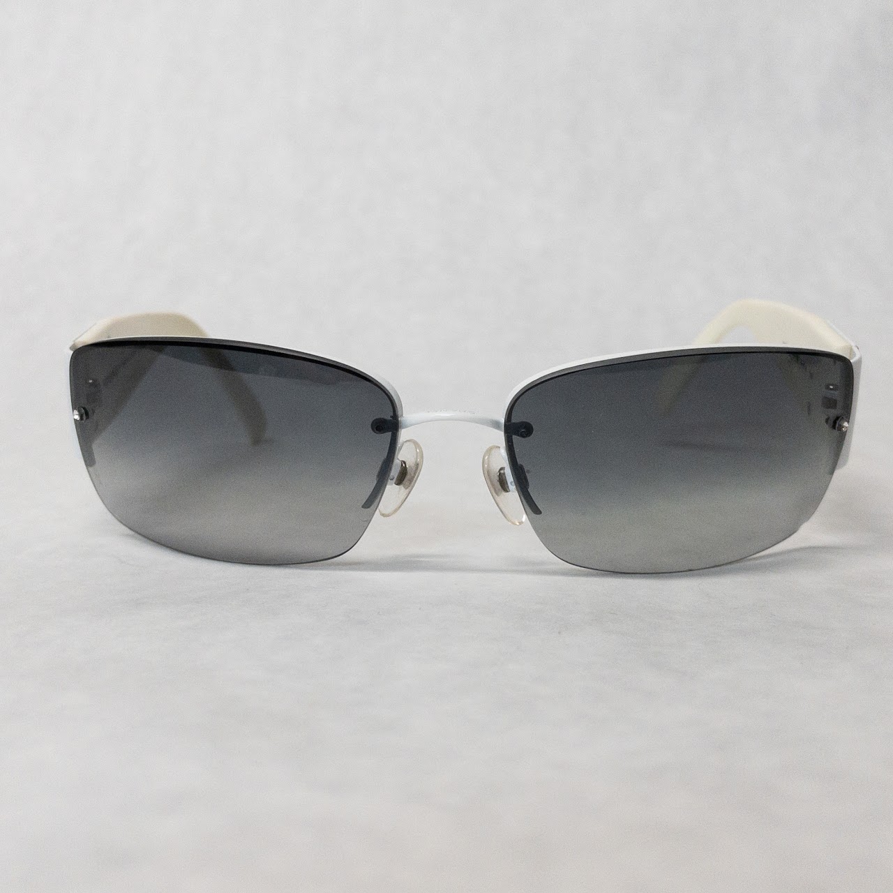 Chanel Rimless Ivory Sunglasses