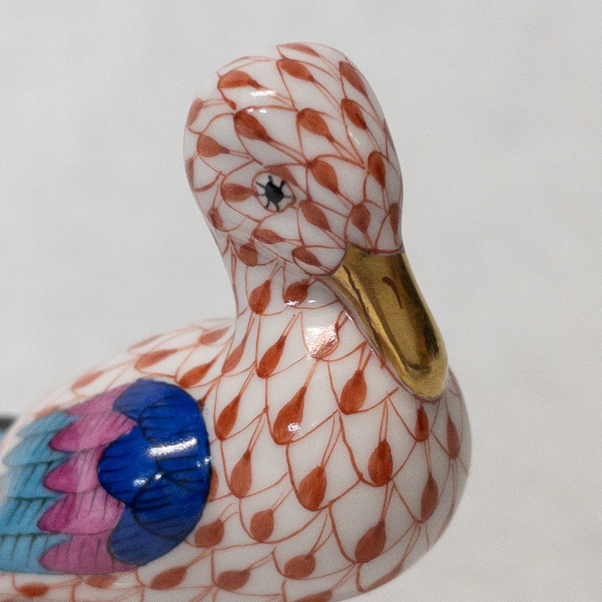 Herend Miniature Duck Figurine