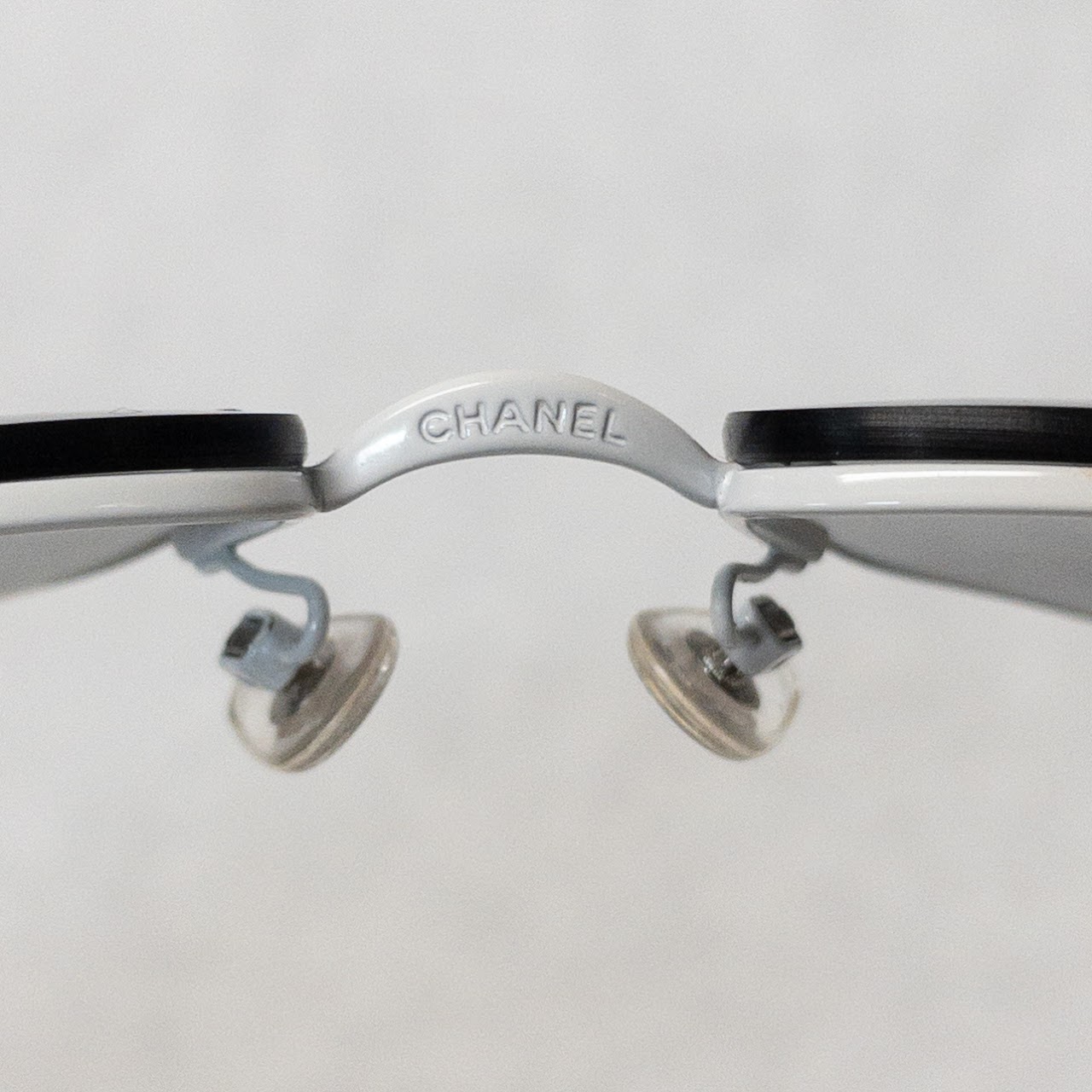 Chanel Rimless Ivory Sunglasses