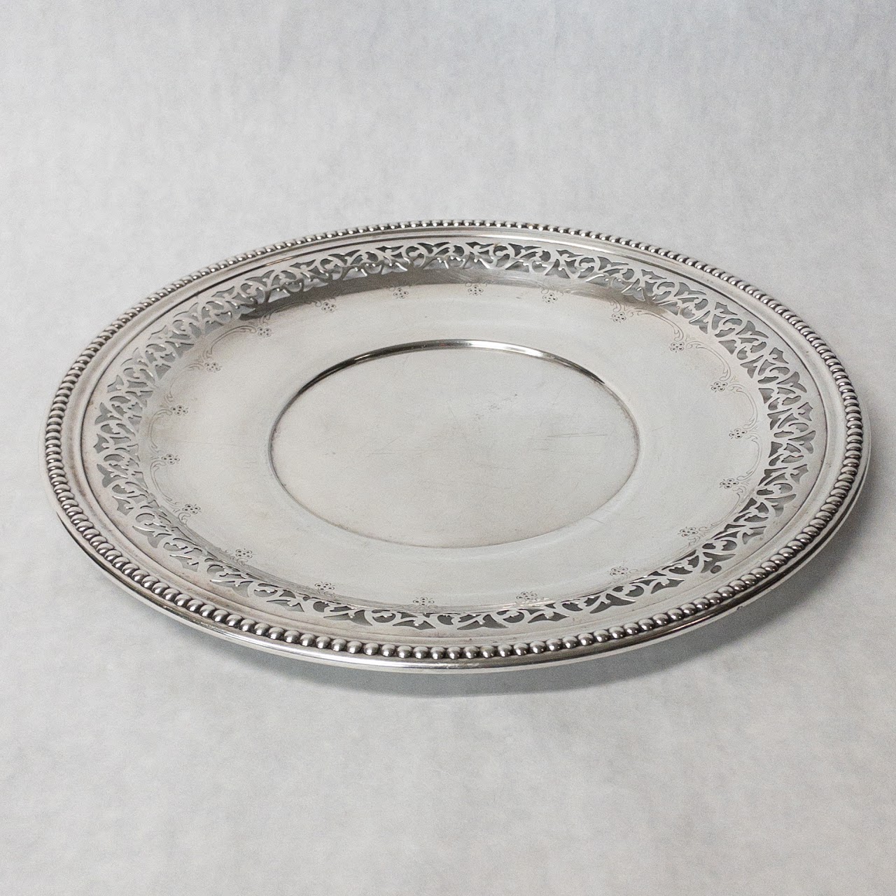 Sterling Silver Wallace Pierced Platter