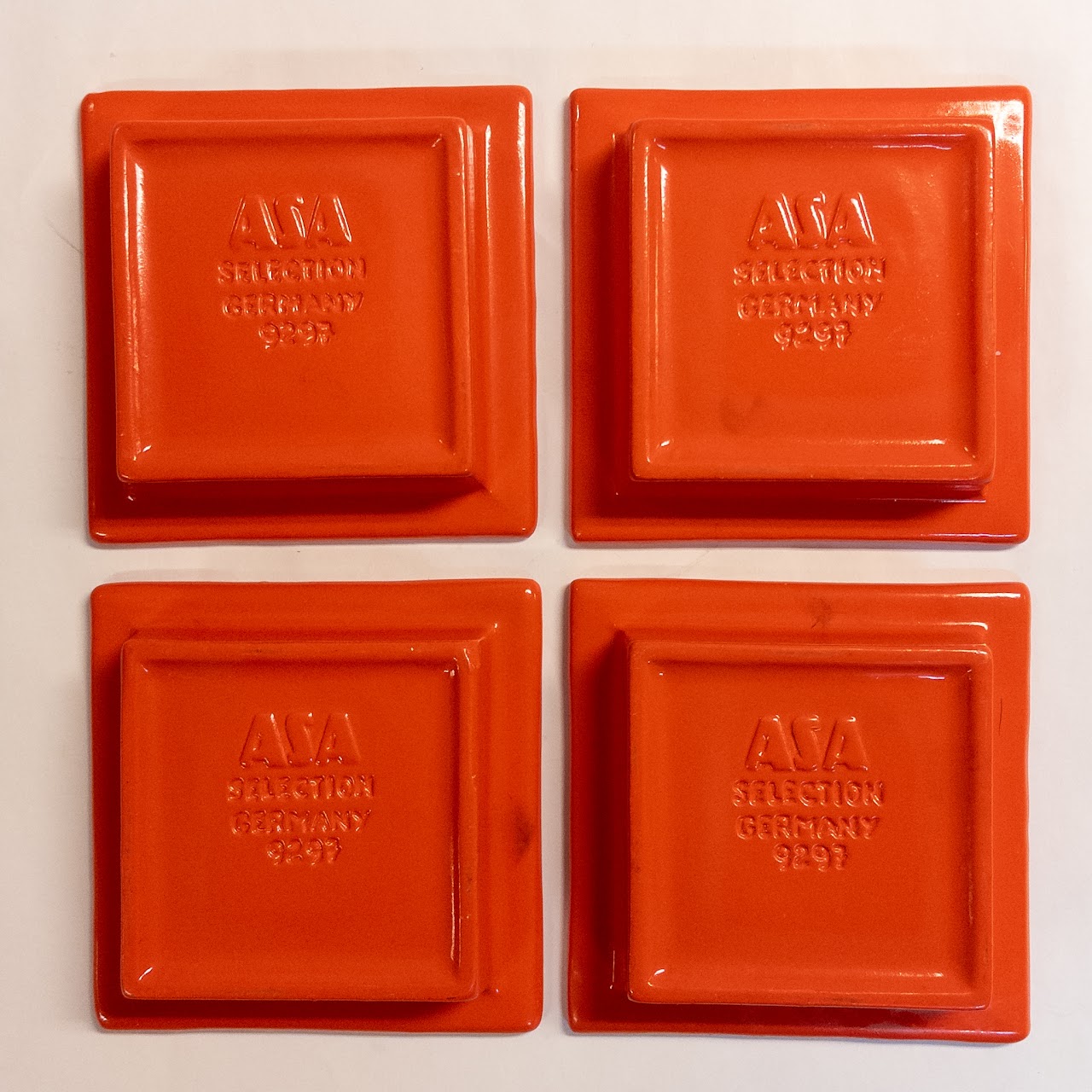 ASA Selection Set of Four Small Square Dishes