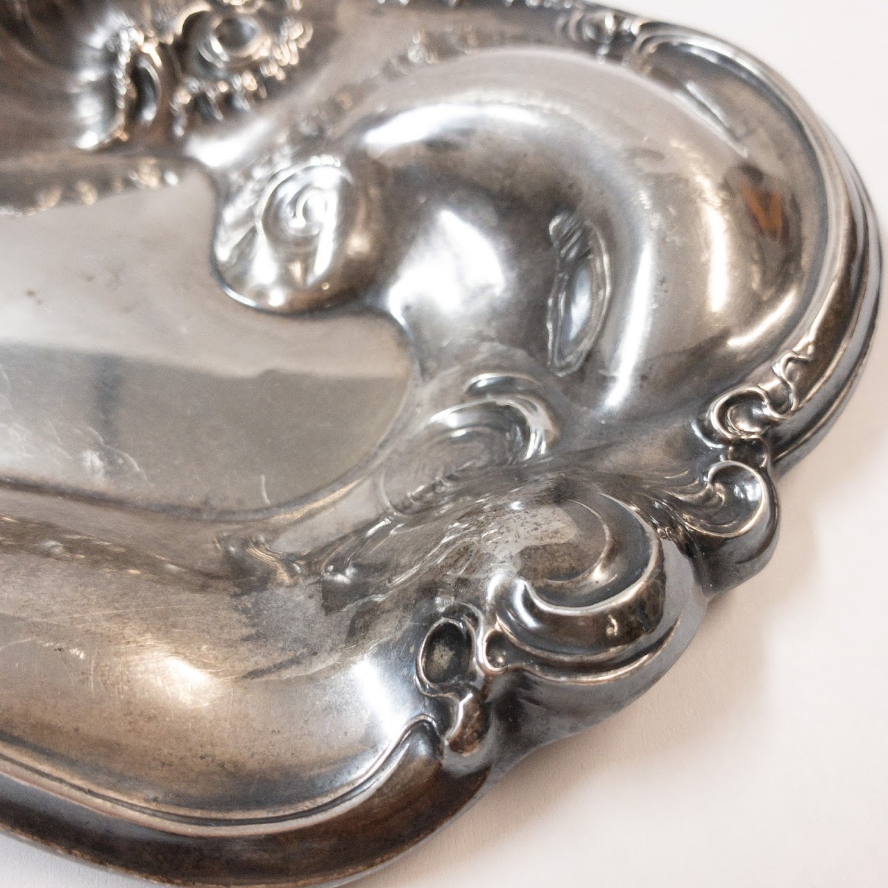 Sterling Silver Repousse Tray