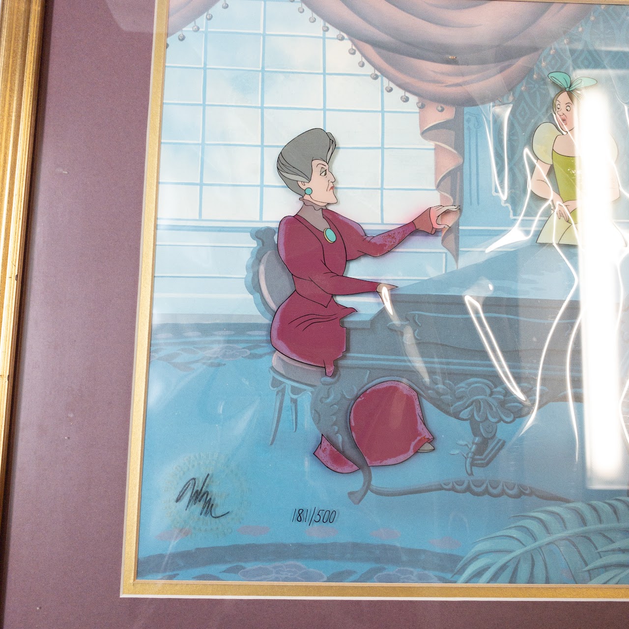 Disney 'Cinderella' Limited Animation Cel: The Music Lesson