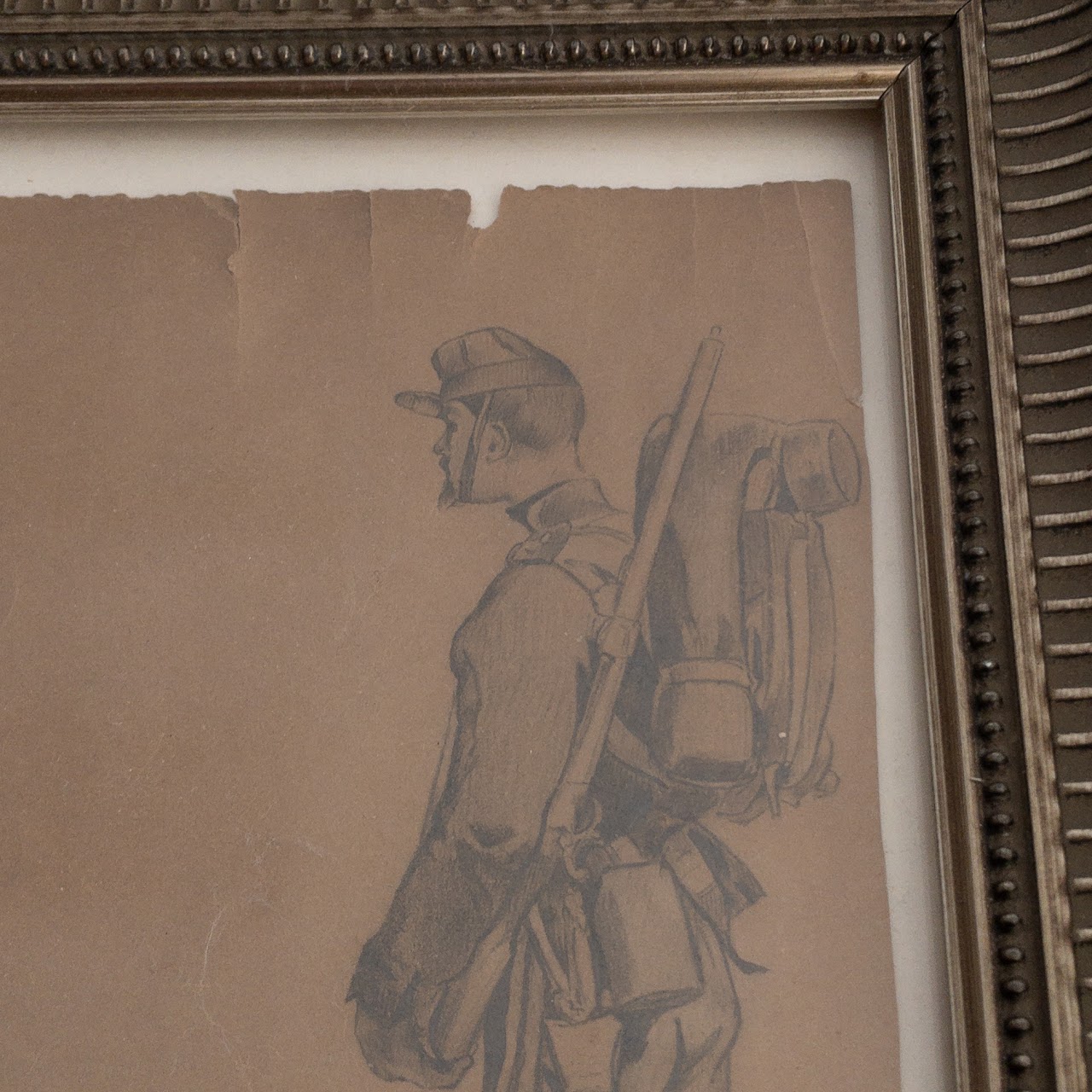 Antique Pencil Drawings of Soldiers