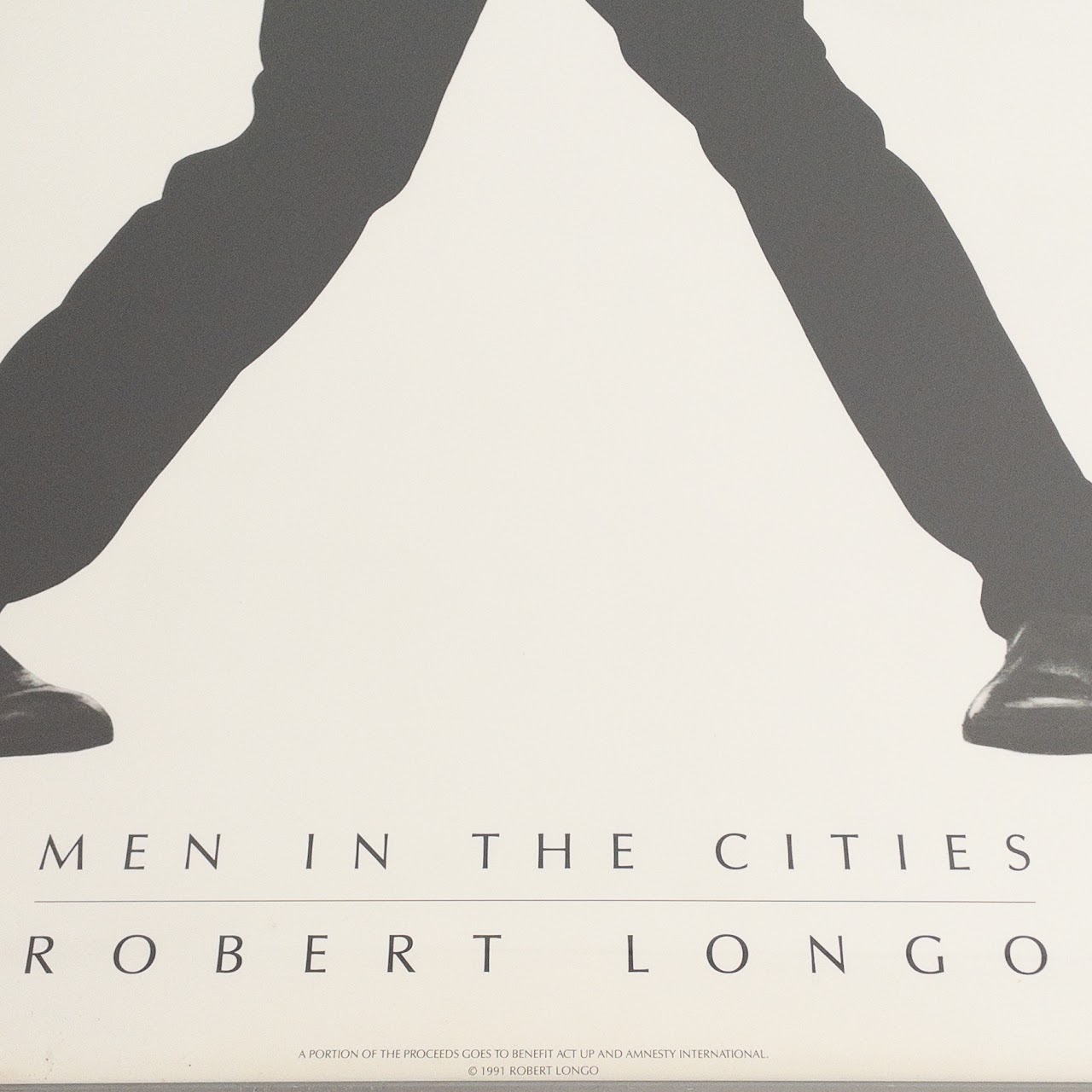 Robert Longo 'Men In The Cities' 1991 Poster