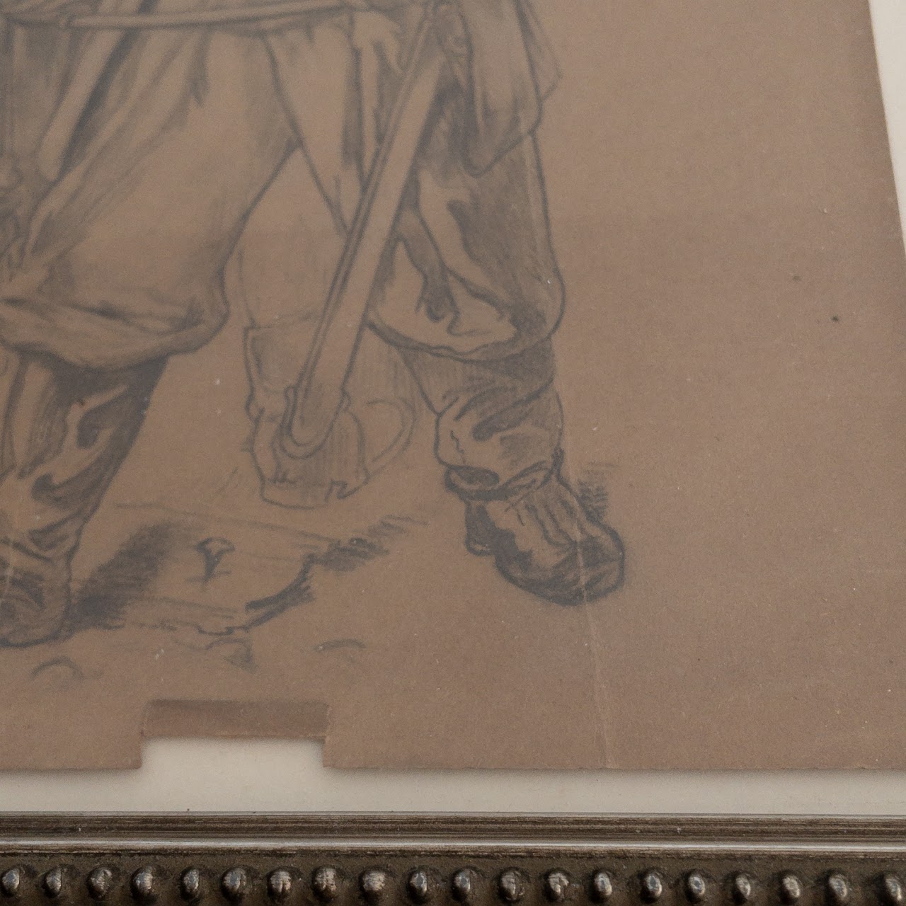 Antique Pencil Drawings of Soldiers