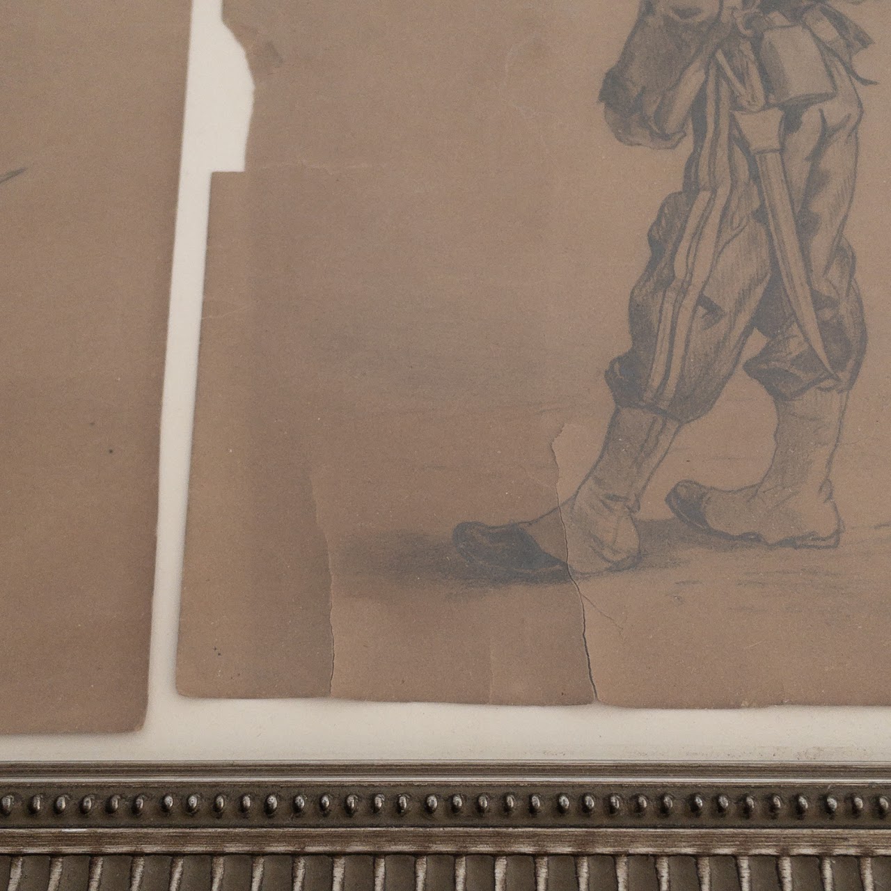 Antique Pencil Drawings of Soldiers