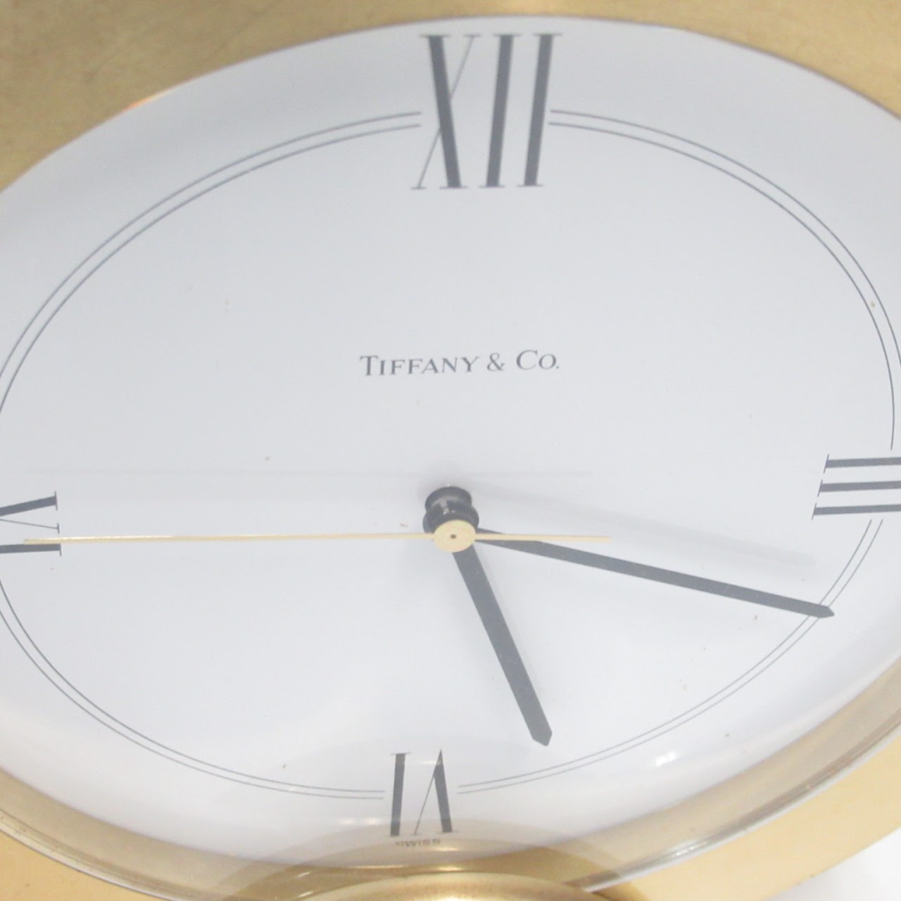 Tiffany & Co. Brass Clock