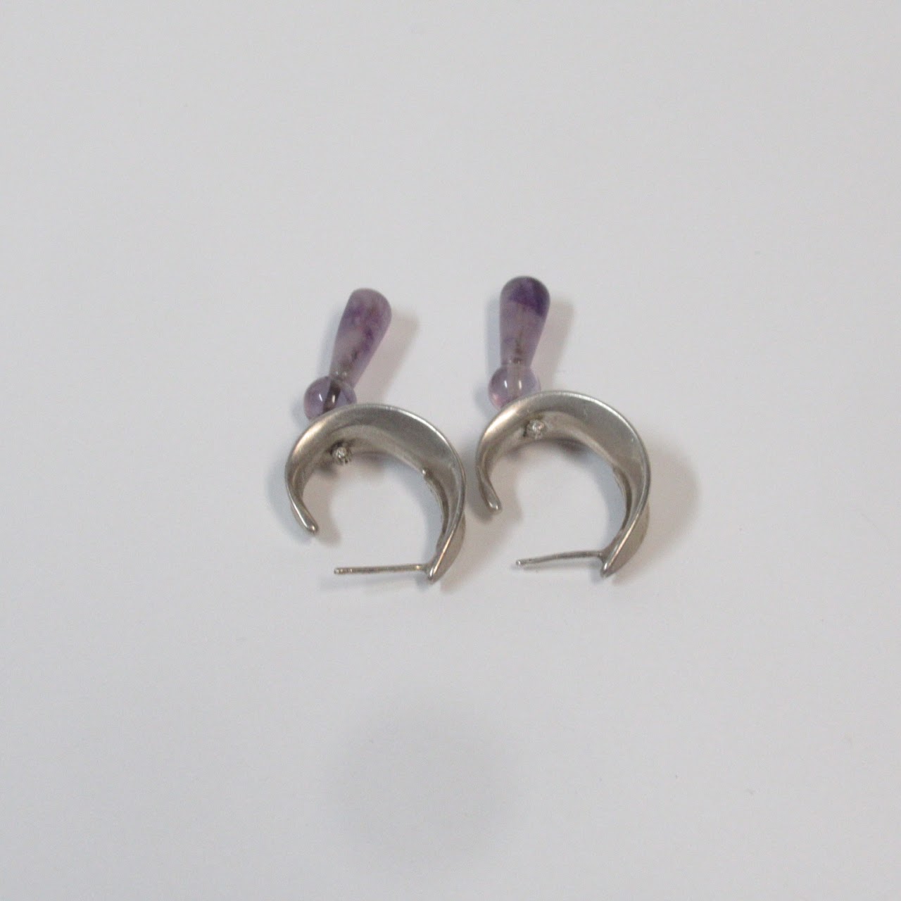 Sterling Silver and Amethyst Earrings