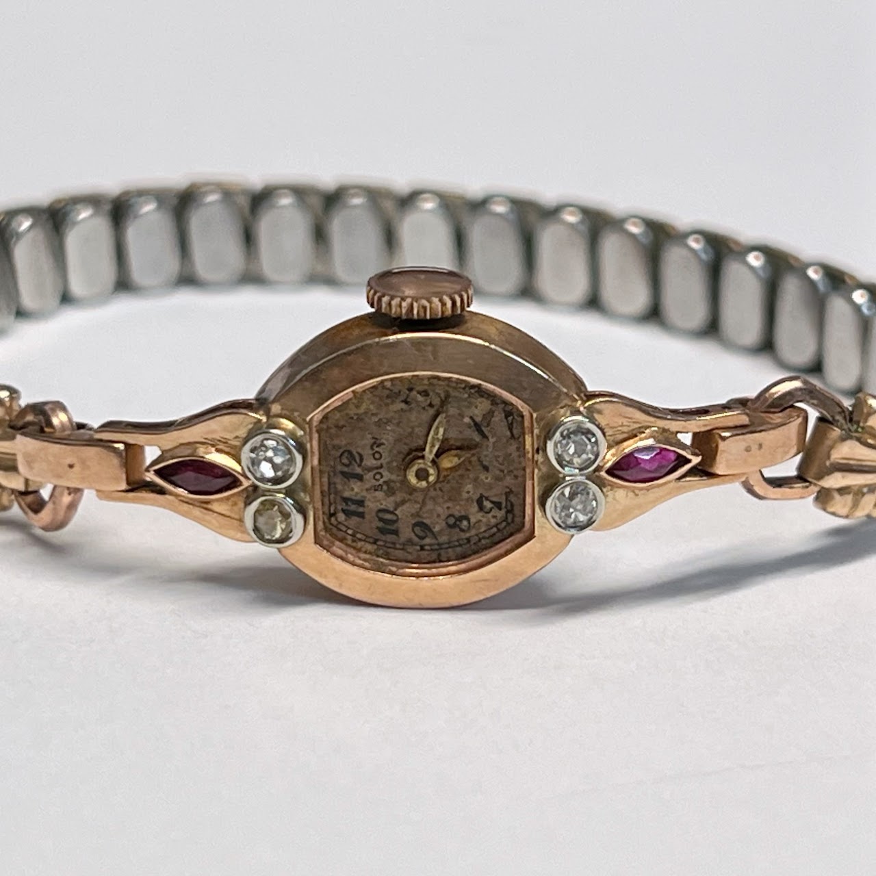 14K Gold Solon Mechanical Wristwatch As Is