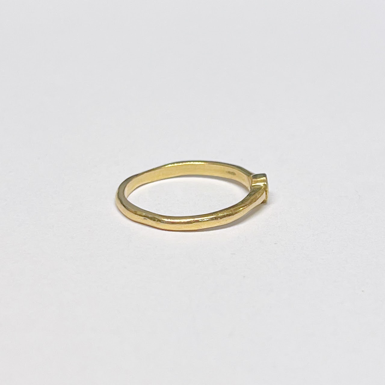 14K Gold Ring with Solitary Diamond