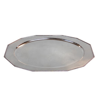 800 Silver Large Serving Tray